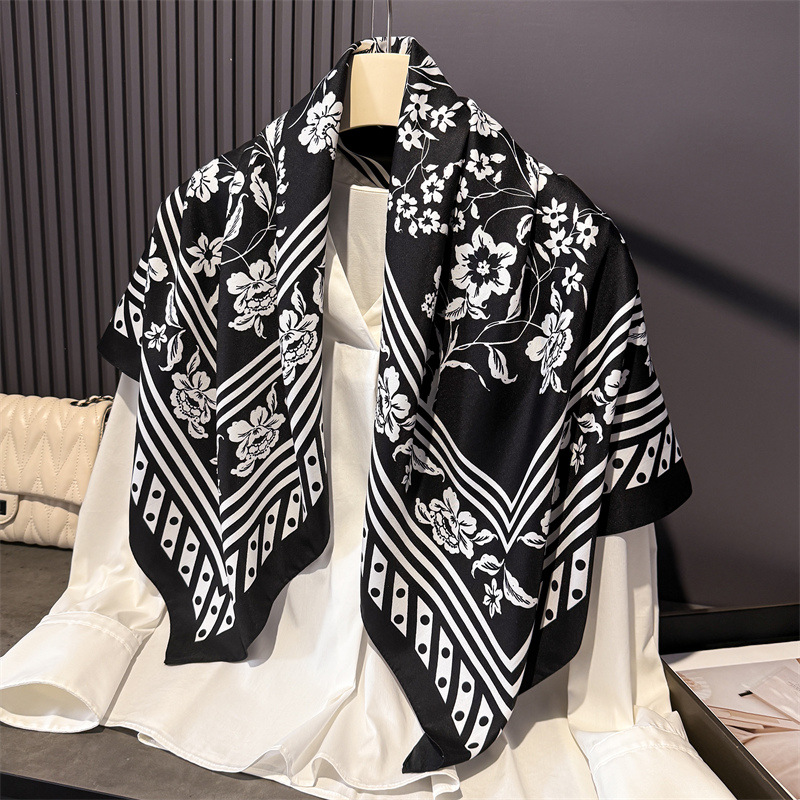 1pcs 90*90cm Floral Printed La - đánh giá và giá Bandana Cotton