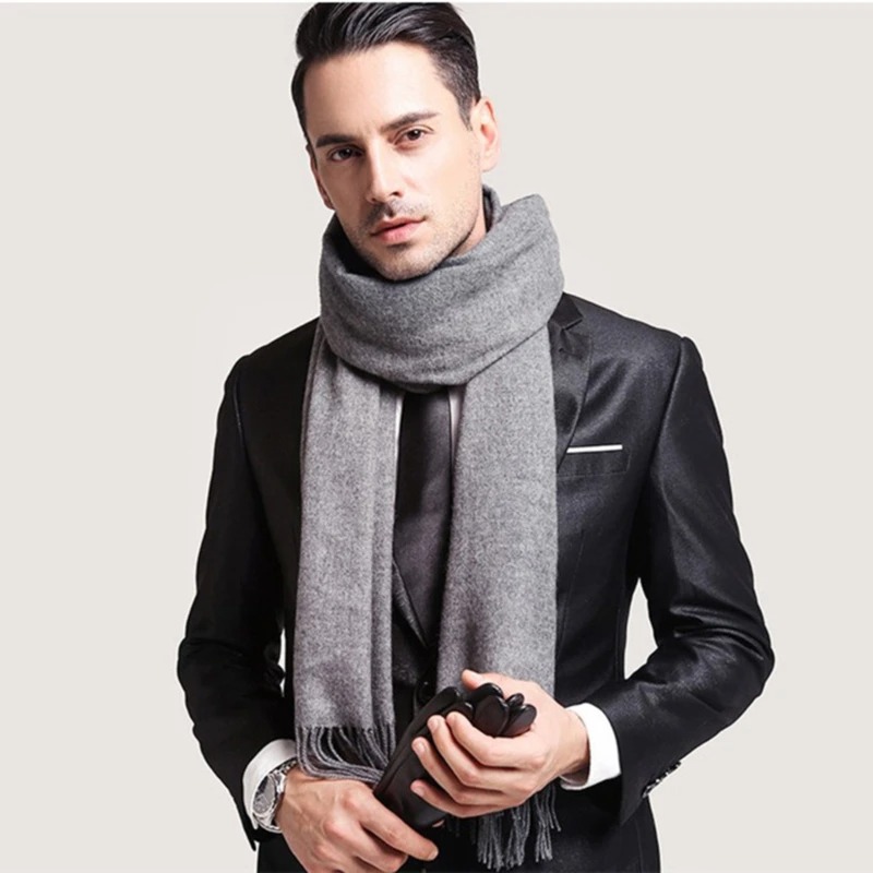 2025 Wool Scarves Winter Soft  - đánh giá và giá Muffler Men Wool