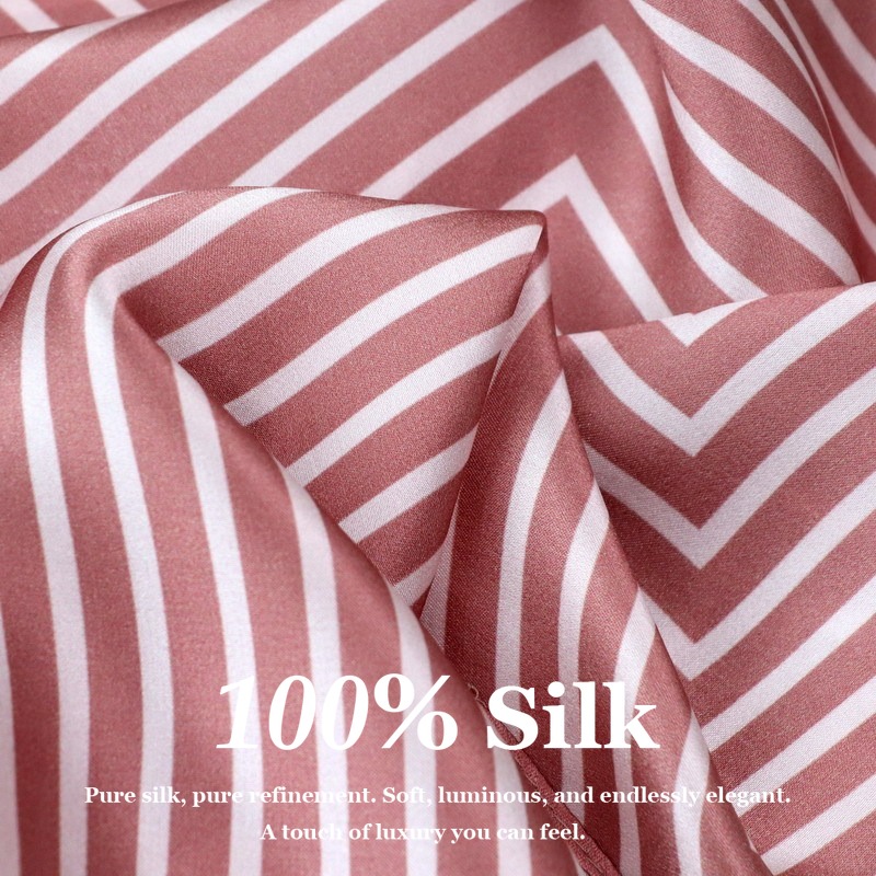 100% Pure Silk Scarf Women Hij - đánh giá và giá Silk Tie Striped
