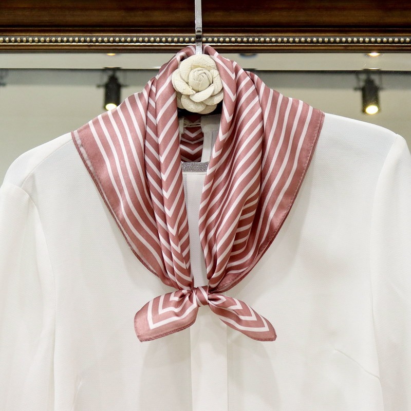 100% Pure Silk Scarf Women Hij - đánh giá và giá Silk Tie Striped