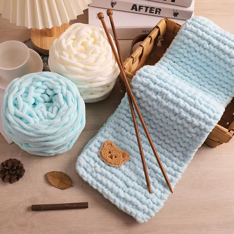 3PCS 300g Chenille Knitting Ya - đánh giá và giá Woven Scarf Blanket