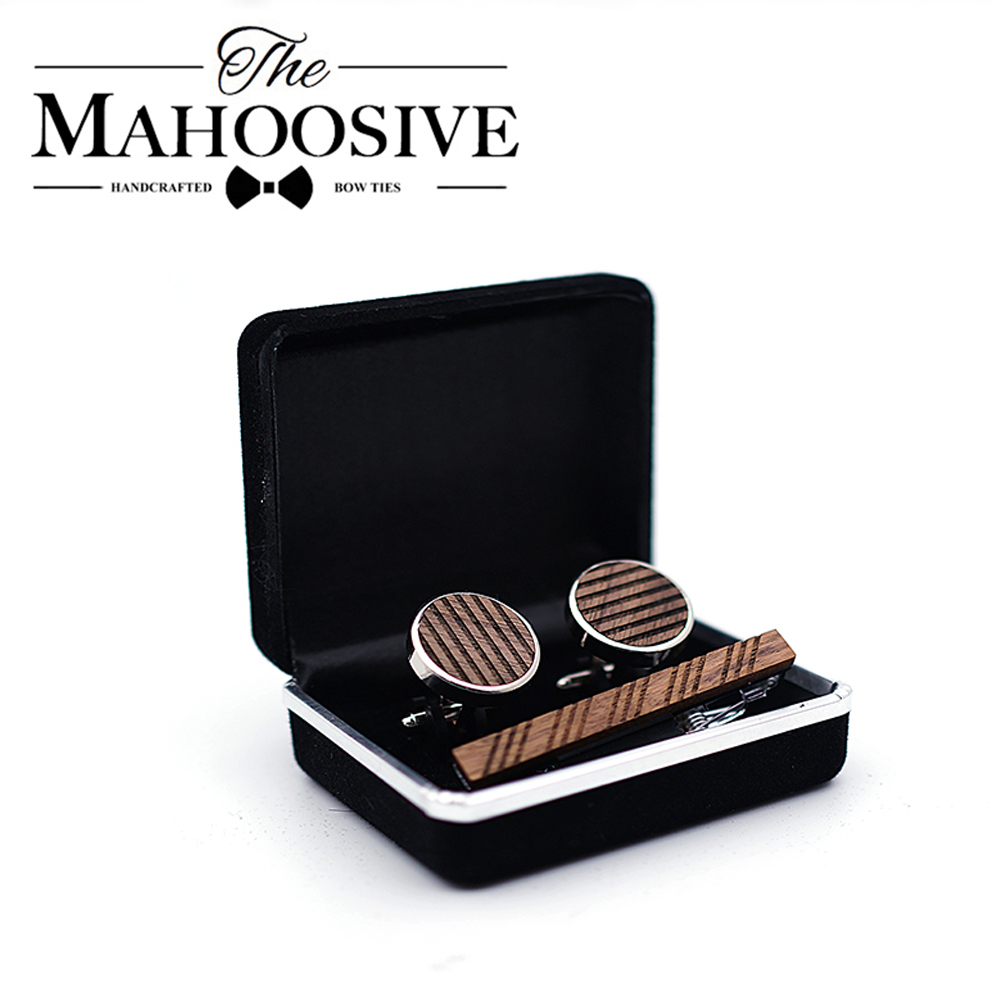 High Quality Wood Cuff links n - đánh giá và giá Tie Bar Set Gift