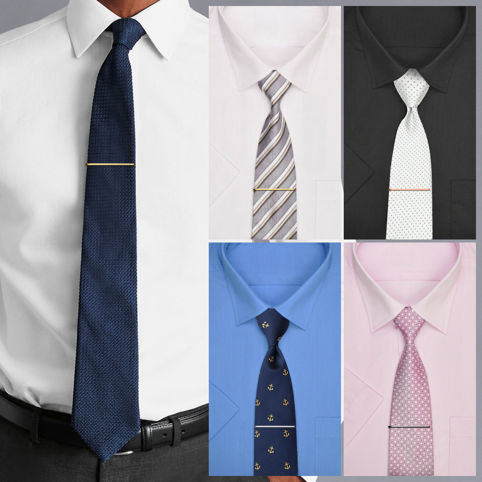 HAWSON Tie Clips for Men 4Pcs  - đánh giá và giá Tie Bar Set Gift