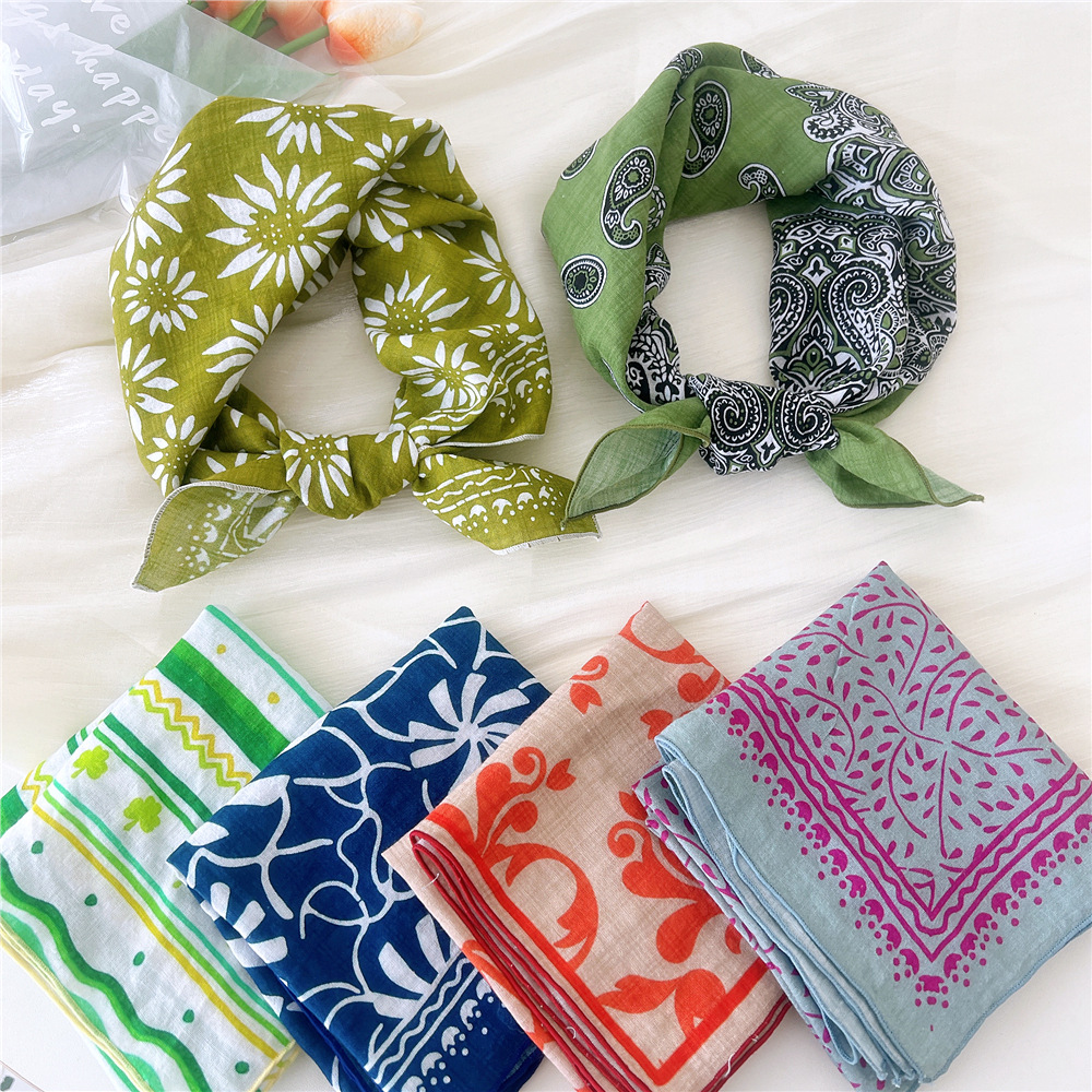 Luxury Floral Print Cotton Lin - đánh giá và giá Bandana Cotton