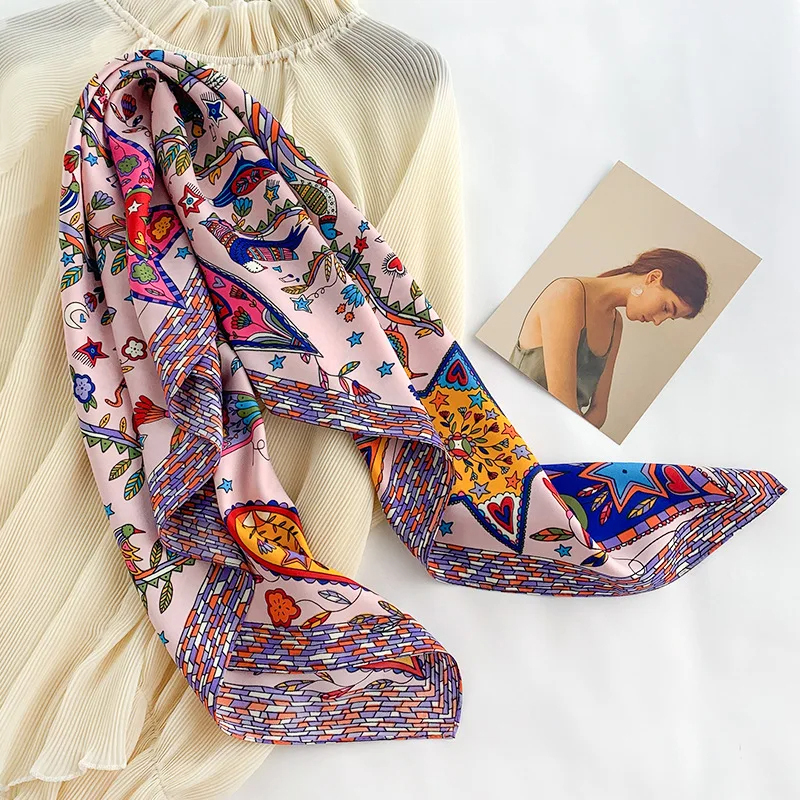 2024 90*90cm Square Scarf Twil - đánh giá và giá Bandana Cotton