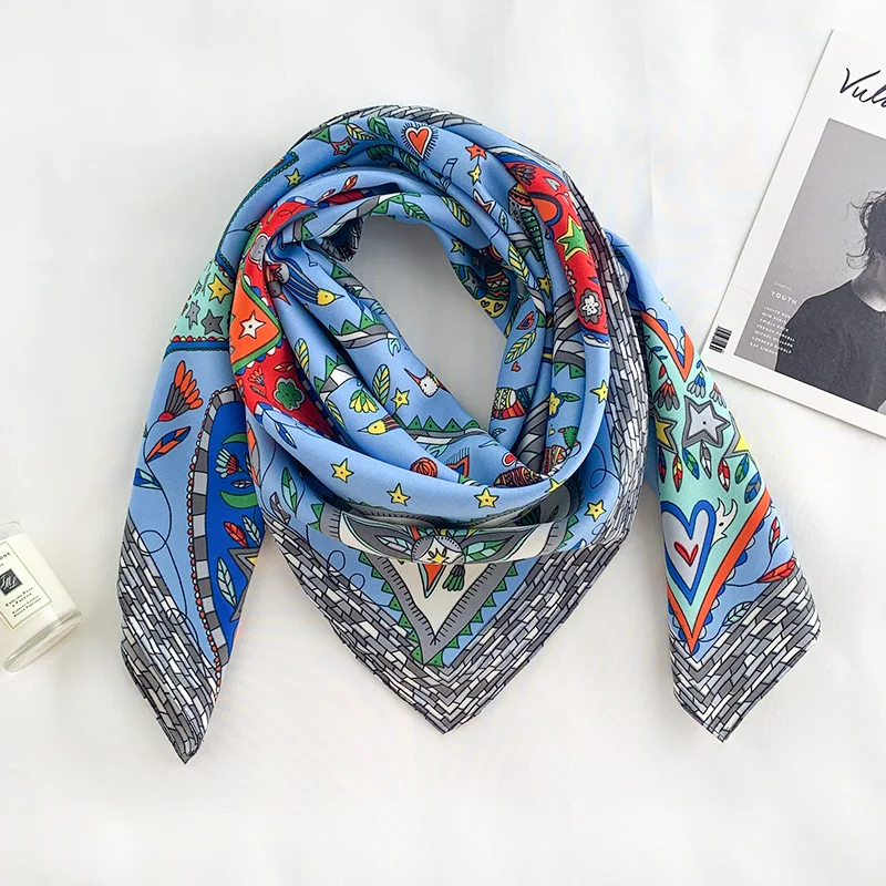 2024 90*90cm Square Scarf Twil - đánh giá và giá Bandana Cotton