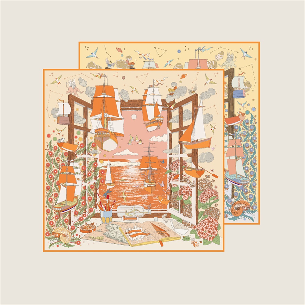 90CM Brand Silk Scarves Wraps  - đánh giá và giá Face Scarf Mask