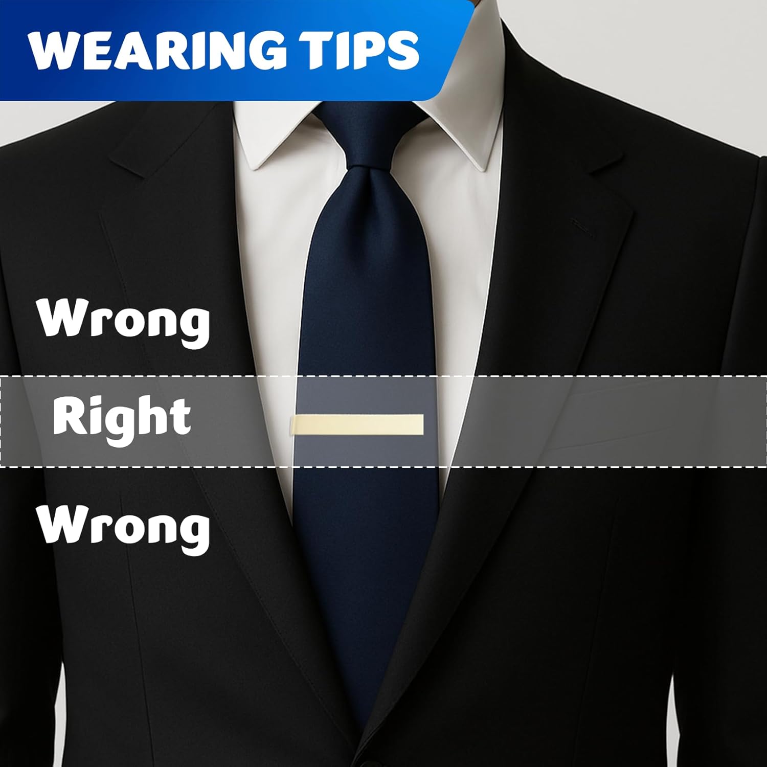 3 Pack Men's Tie Clip for Skin - đánh giá và giá Skinny Tie Men