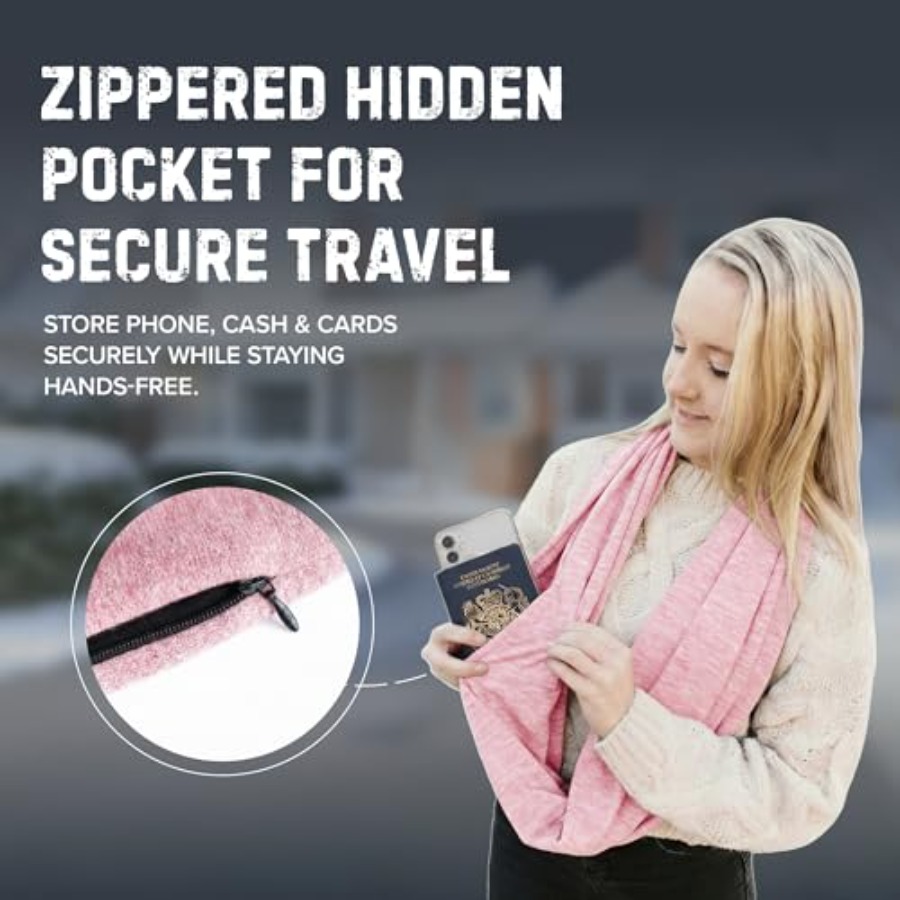 Infinity Travel Scarf Loop wit - đánh giá và giá Infinity Scarf Knit