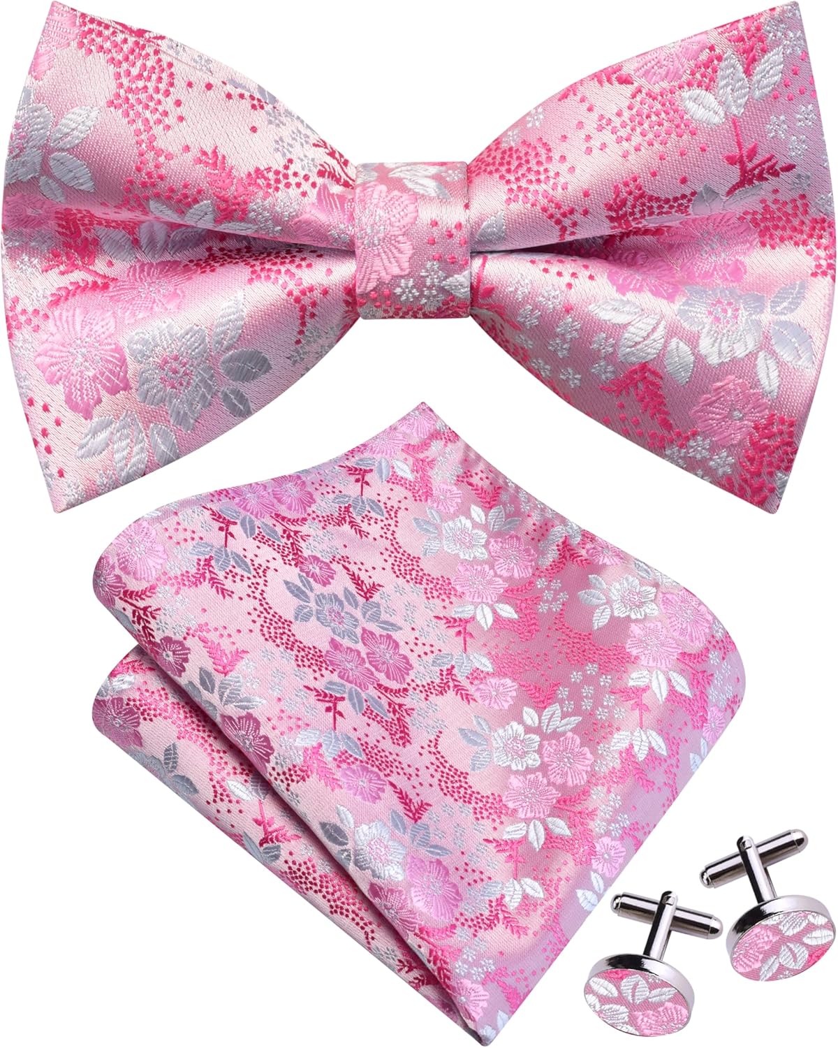 Floral Bow Tie & Handkerchief  - đánh giá và giá Pocket Square Set