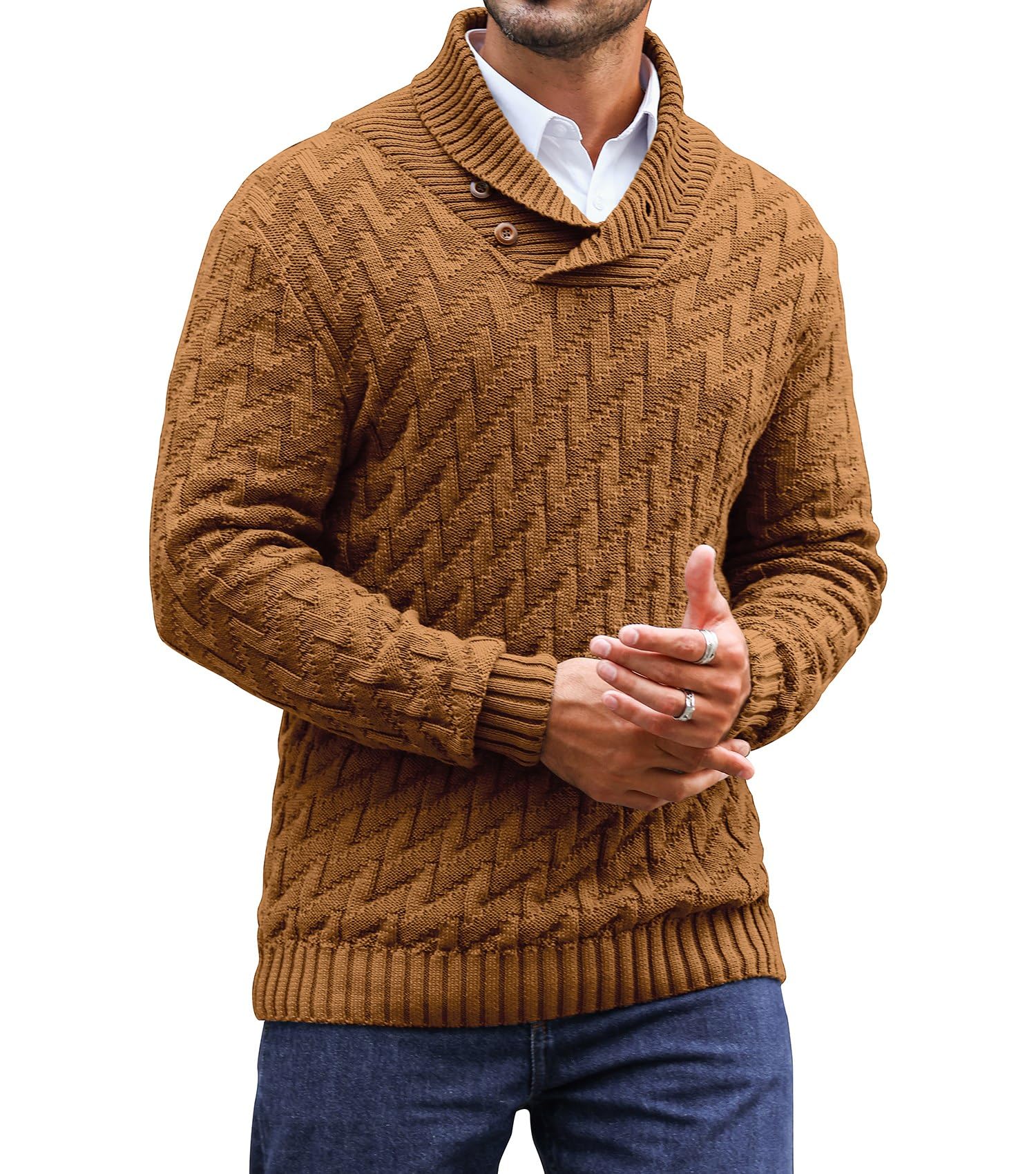 Men's Sweater Spring Shawl Col - đánh giá và giá Muffler Men Wool