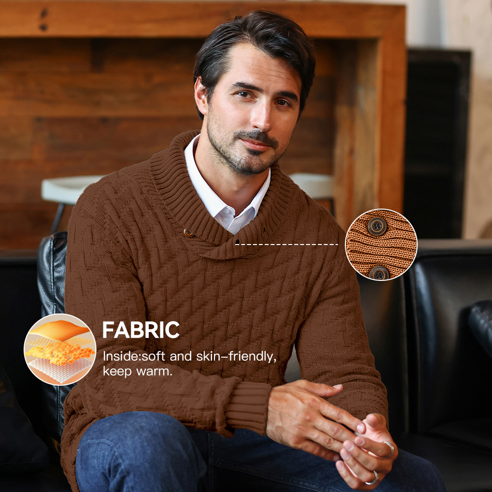 Men's Sweater Spring Shawl Col - đánh giá và giá Muffler Men Wool