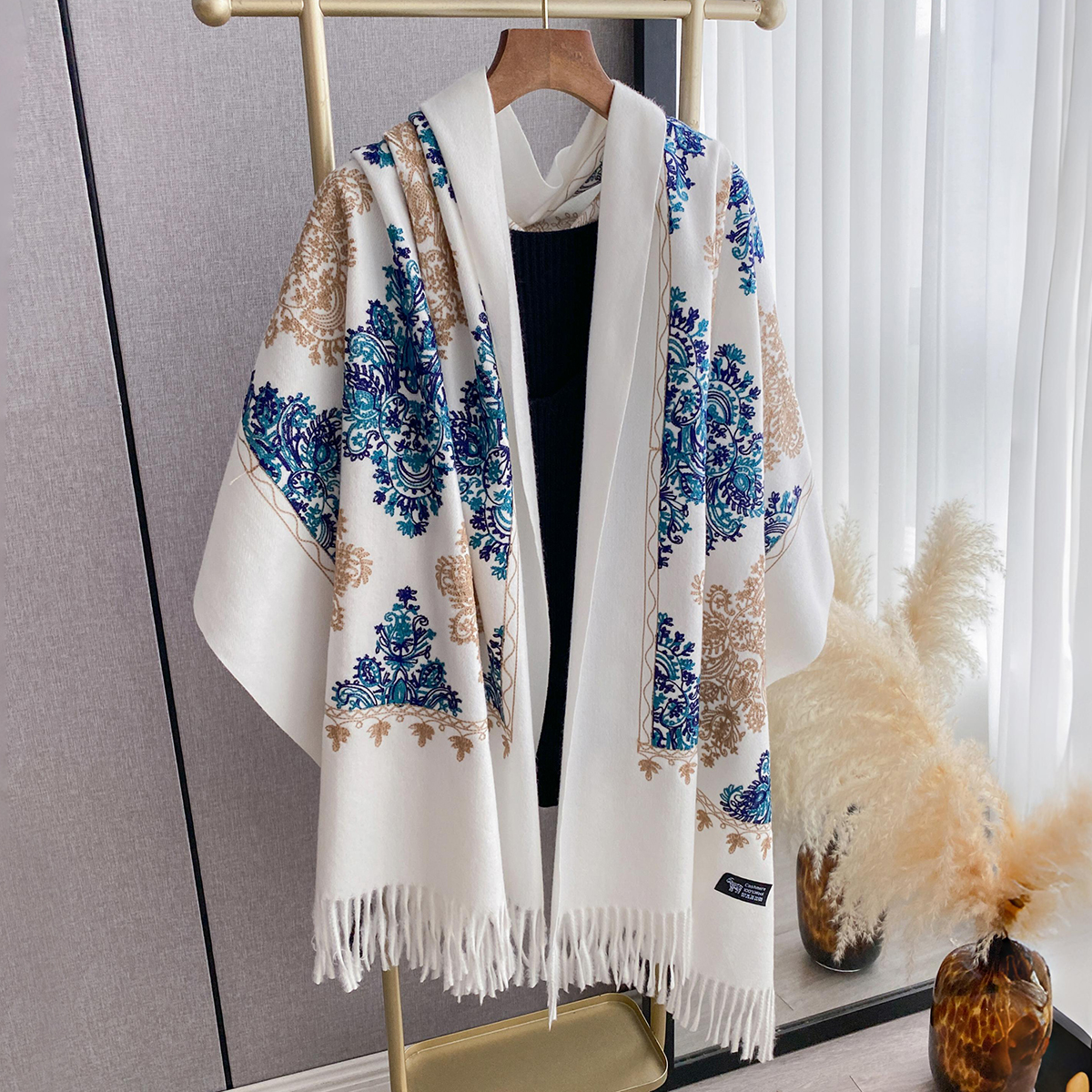 Women Fashion Winter Warm Cash - đánh giá và giá Woven Scarf Blanket
