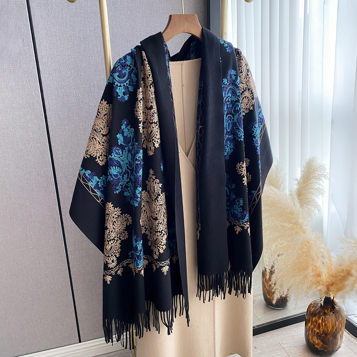 Women Fashion Winter Warm Cash - đánh giá và giá Woven Scarf Blanket
