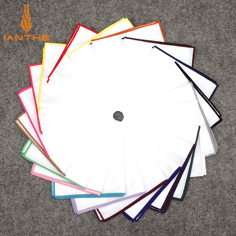 2018 Fashion Mens Cotton White - đánh giá và giá Pocket Square Set