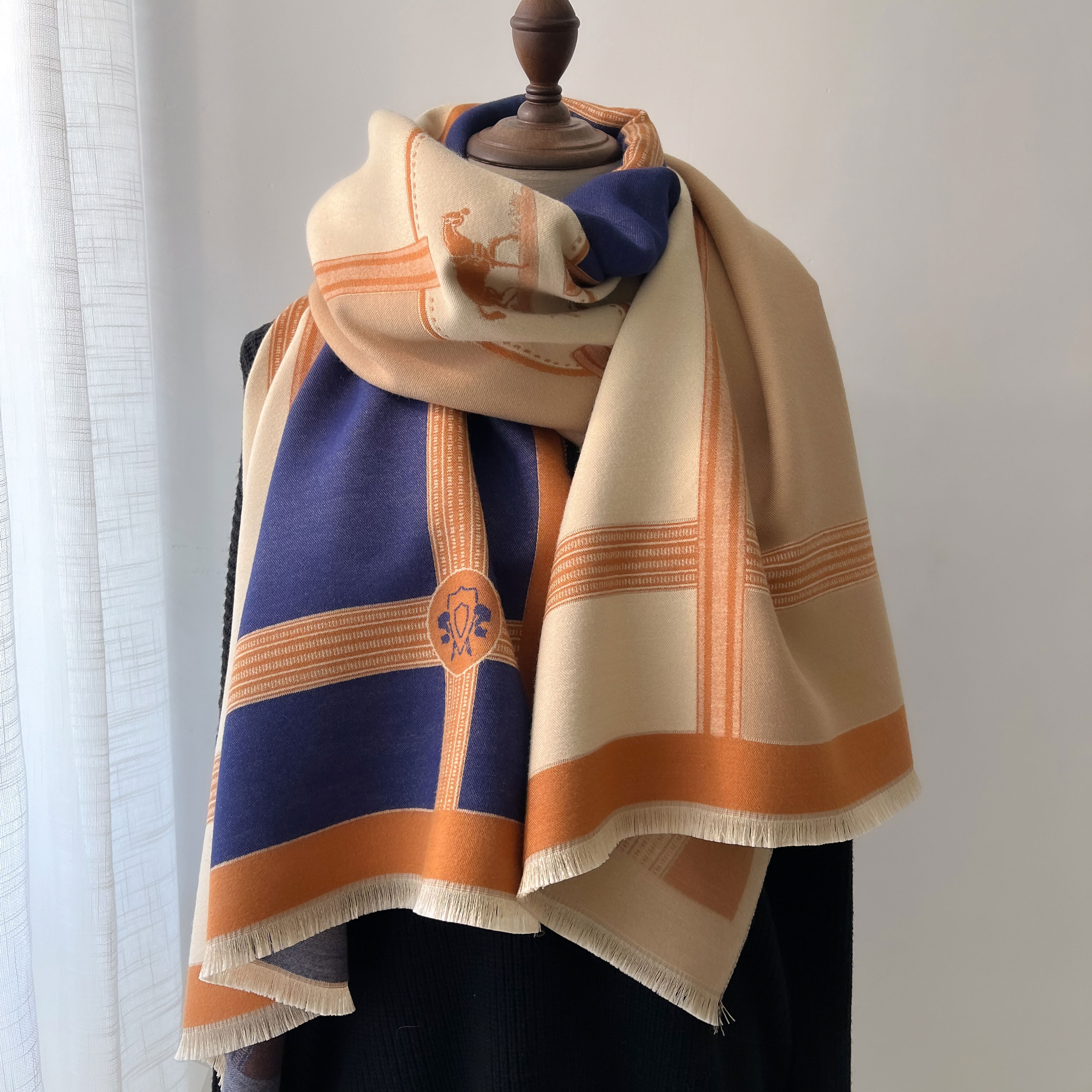 Winter Cashmere Scarf Women Lu - đánh giá và giá Woven Scarf Blanket