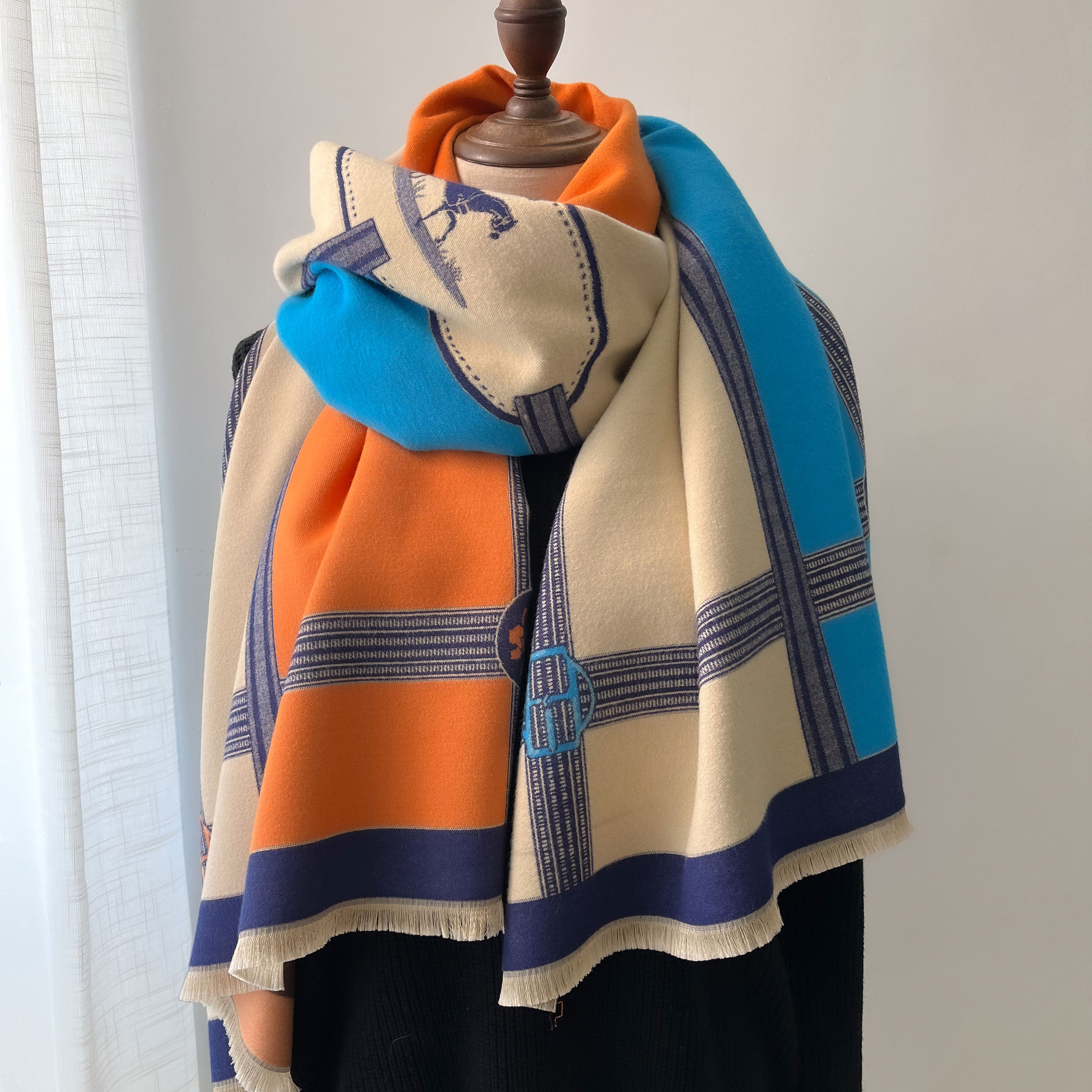 Winter Cashmere Scarf Women Lu - đánh giá và giá Woven Scarf Blanket