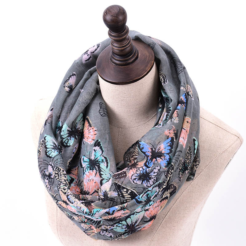 2022 New Fashion Butterfly Pri - đánh giá và giá Infinity Scarf Knit