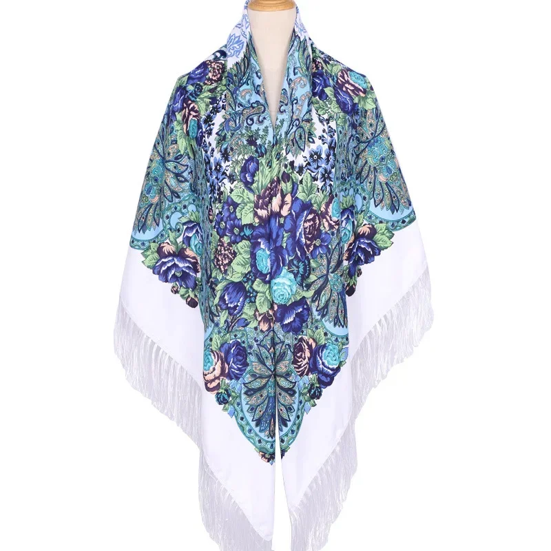 160*160cm Ethnic Large Square  - đánh giá và giá Woven Scarf Blanket