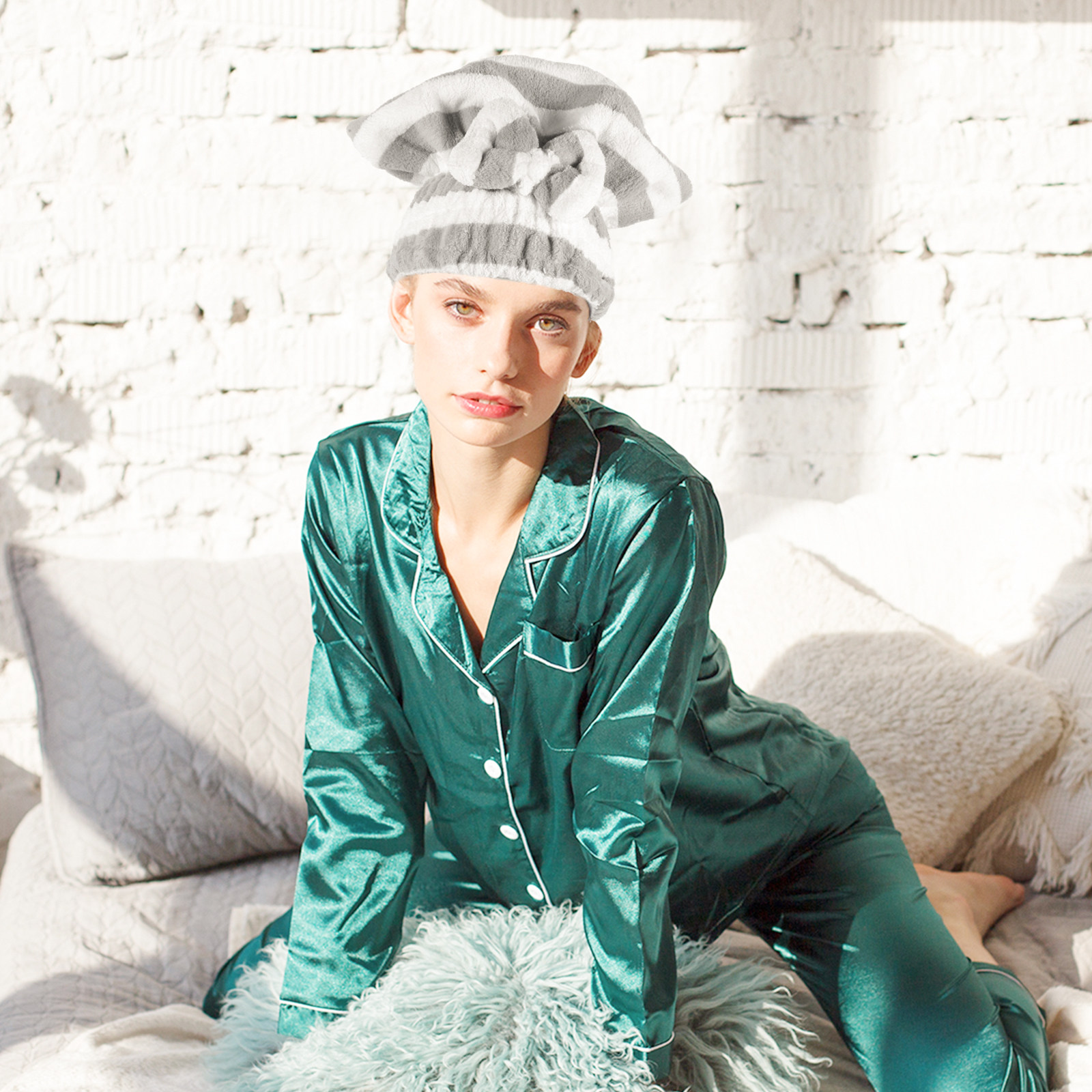 2Pcs Hair Drying Turban Cap Ab - đánh giá và giá Head Wrap Turban