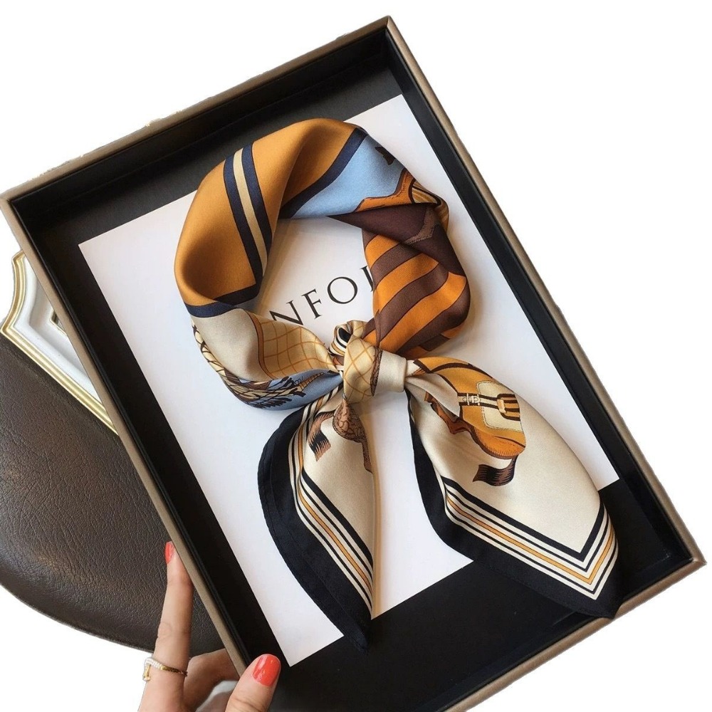 Fashion Satin Square Scarf for - đánh giá và giá Ascot Neck Scarf