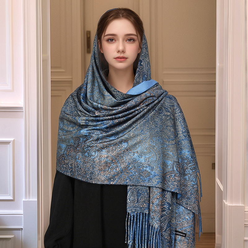 Luxury Paisley Pashmina Shawl  - đánh giá và giá Woven Scarf Blanket