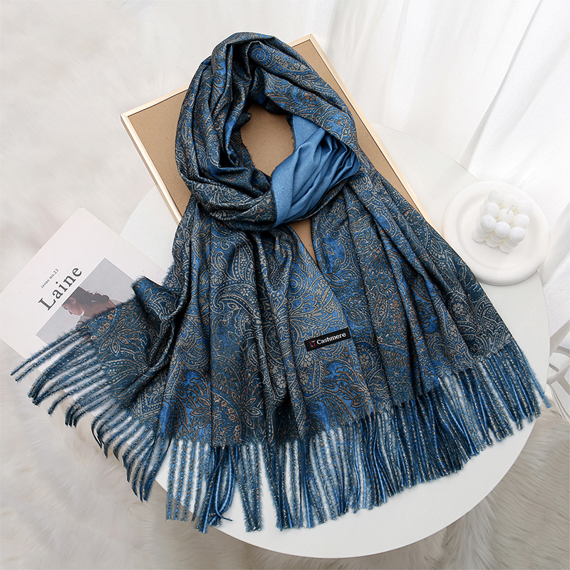 Luxury Paisley Pashmina Shawl  - đánh giá và giá Woven Scarf Blanket