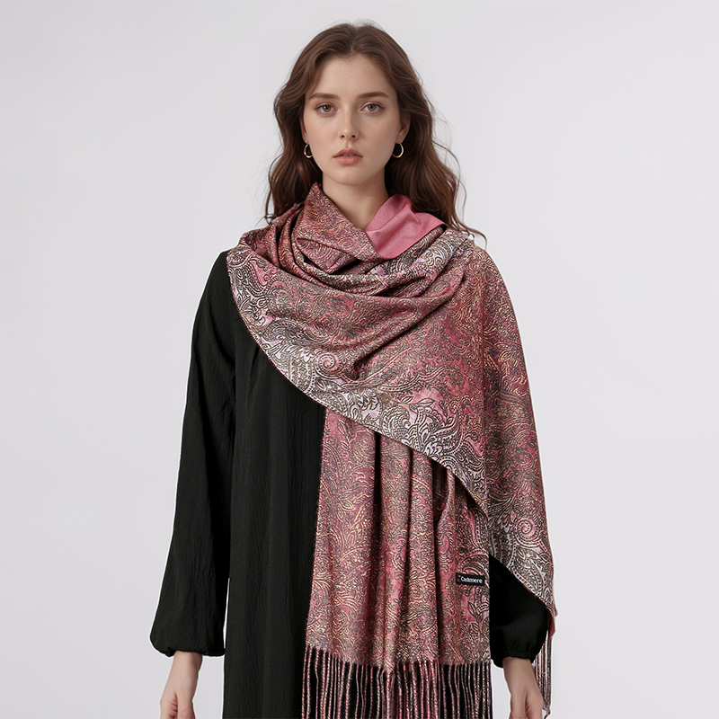 Luxury Paisley Pashmina Shawl  - đánh giá và giá Woven Scarf Blanket