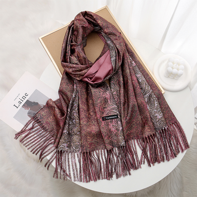 Luxury Paisley Pashmina Shawl  - đánh giá và giá Woven Scarf Blanket