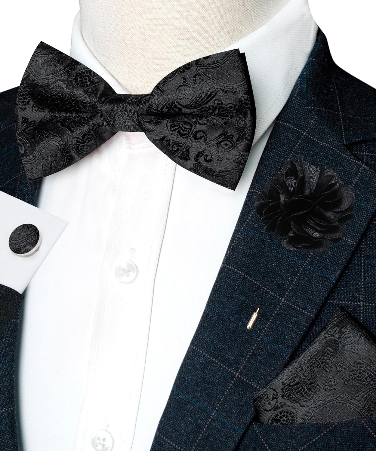Paisley Pre-tied Bow Tie and P - đánh giá và giá Bow Tie Pre Tied
