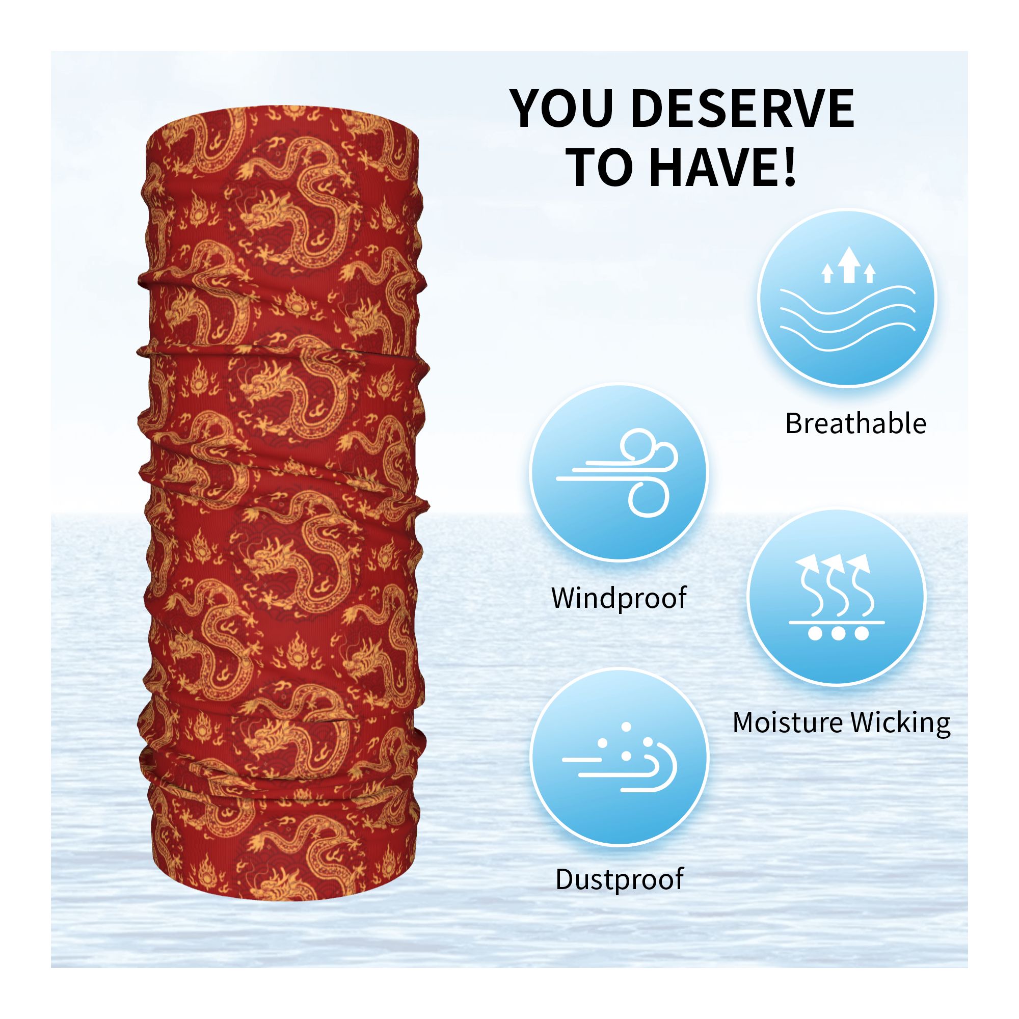 Red Dragon Winter Headband Nec - đánh giá và giá Neck Warmer Tube