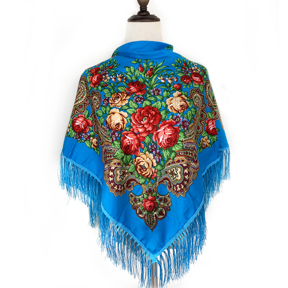 115*115cm Luxury Floral Print  - đánh giá và giá Bandana Cotton