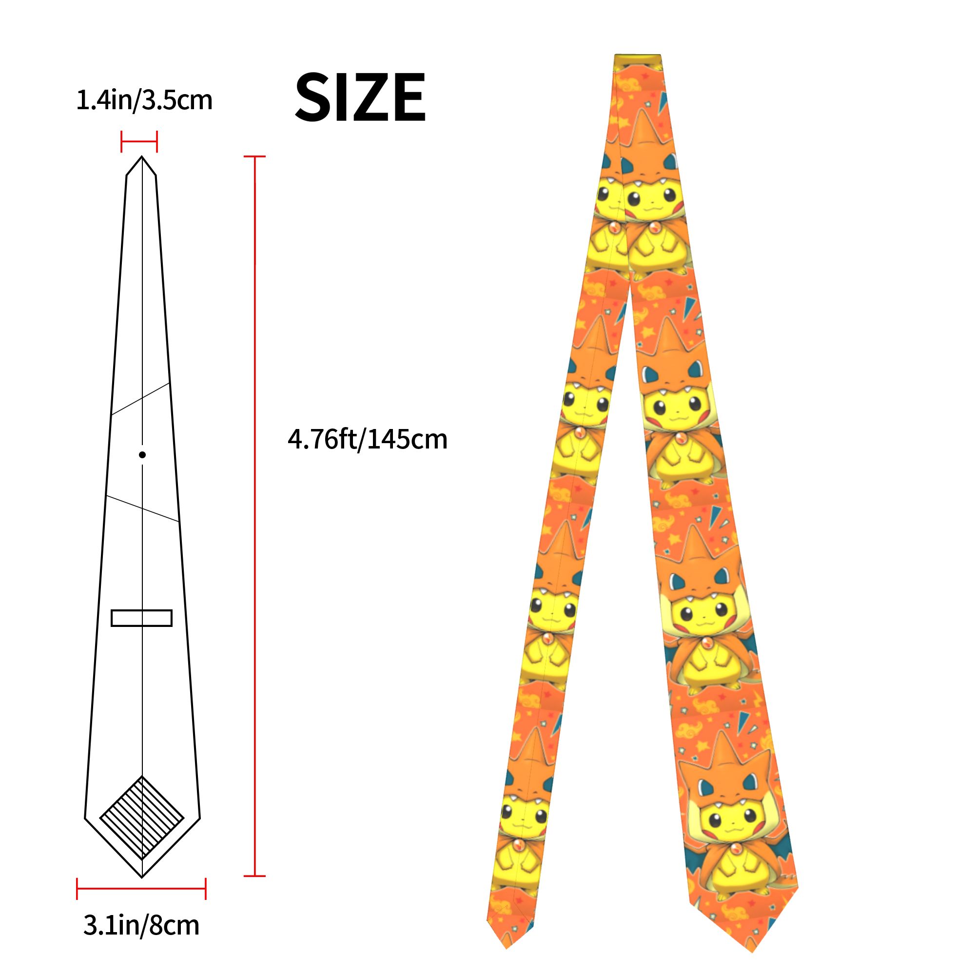 Cute Cartoon Manga Pokemoned N - đánh giá và giá Skinny Tie Men
