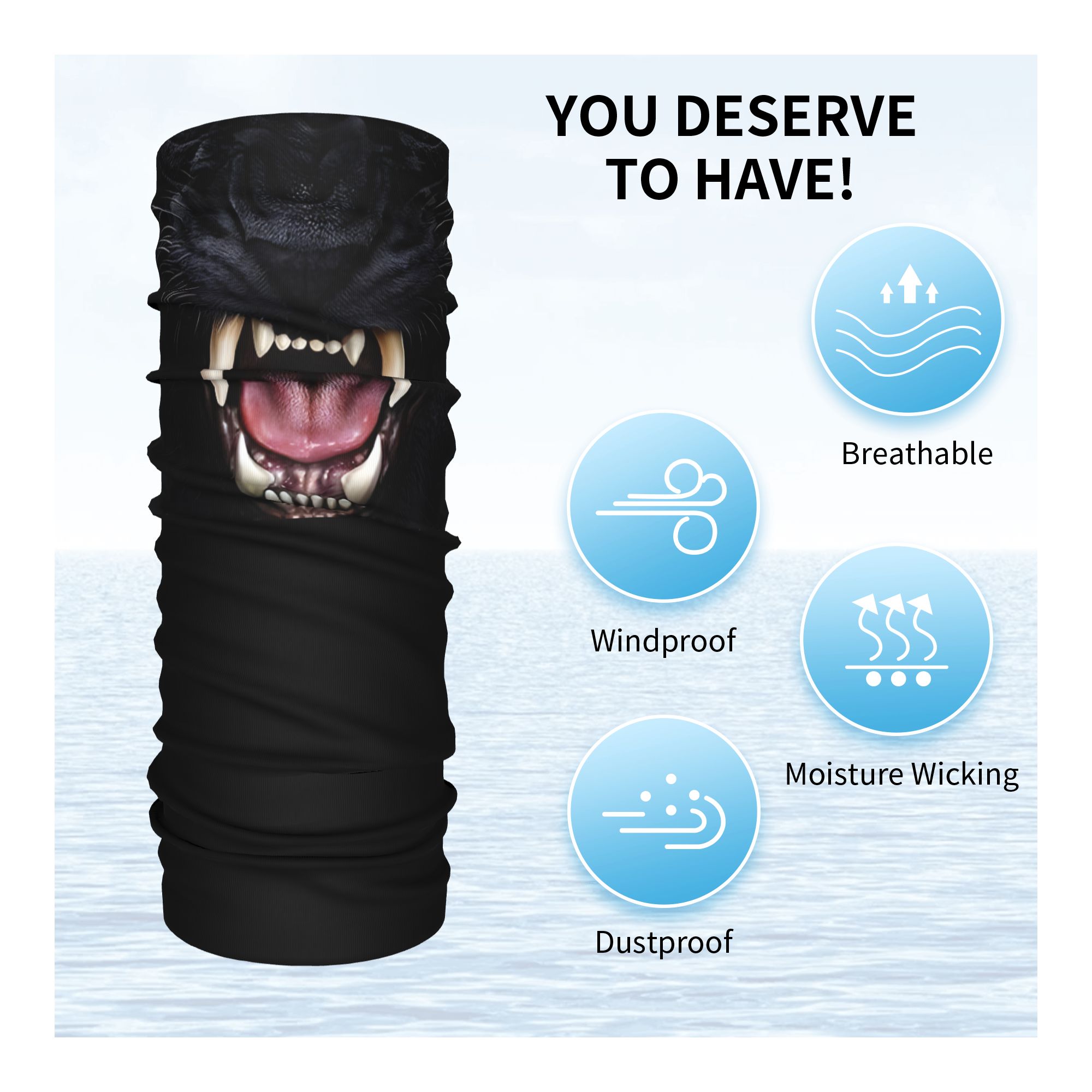 Custom Black Panther Animal He - đánh giá và giá Neck Warmer Tube