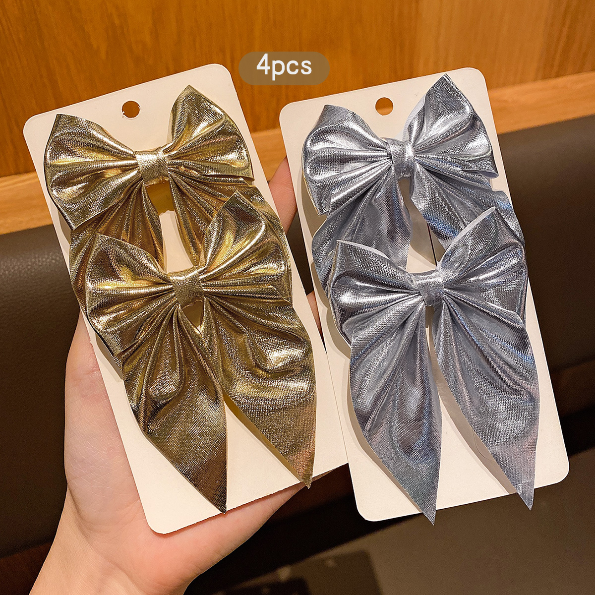 4 fashionable bow hair clips i - đánh giá và giá Tie Clip Silver