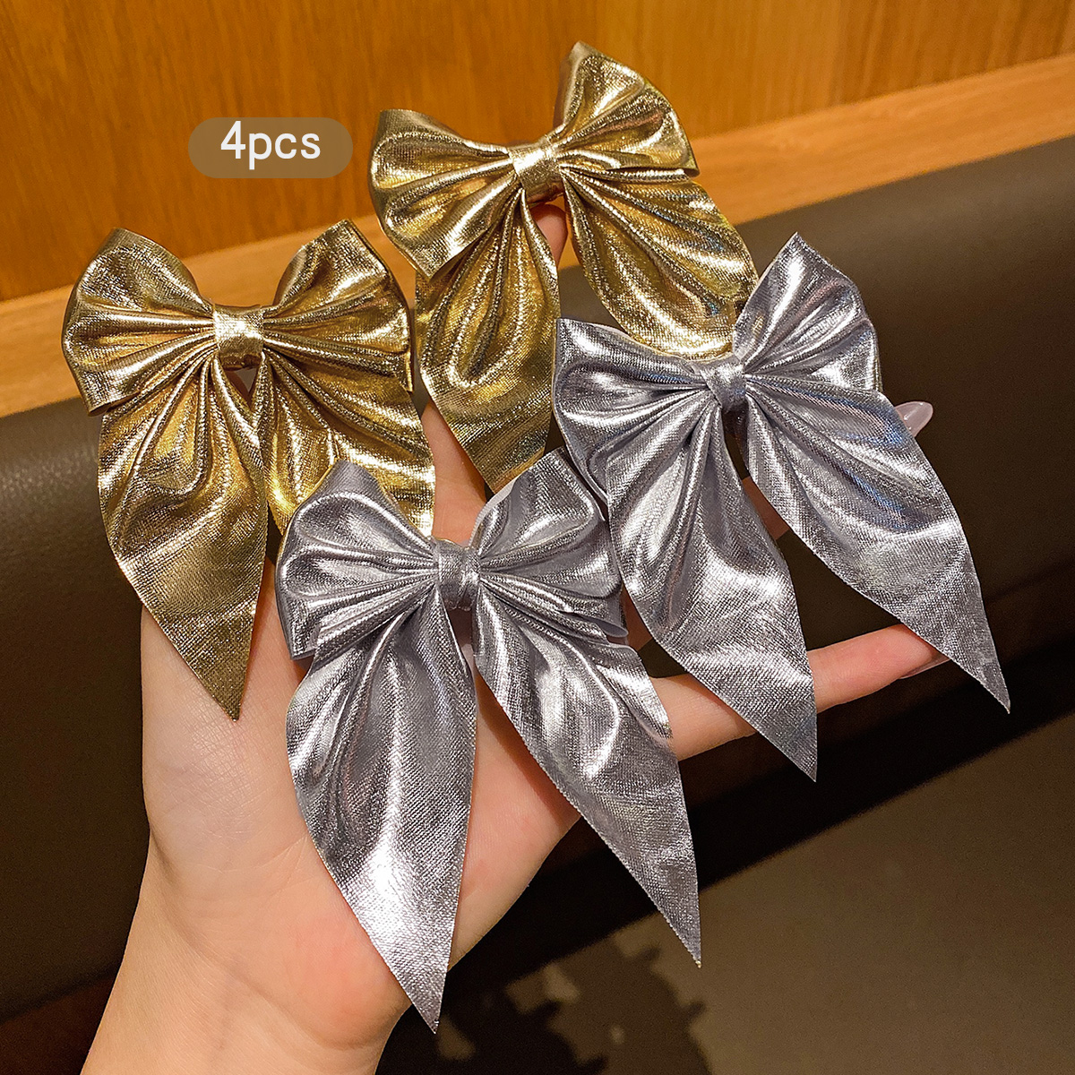 4 fashionable bow hair clips i - đánh giá và giá Tie Clip Silver