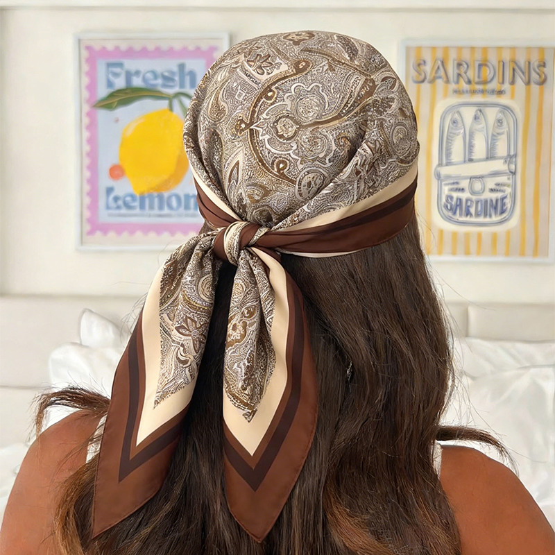 Luxury Women Silk Square Scarf - đánh giá và giá Silk Neck Scarf