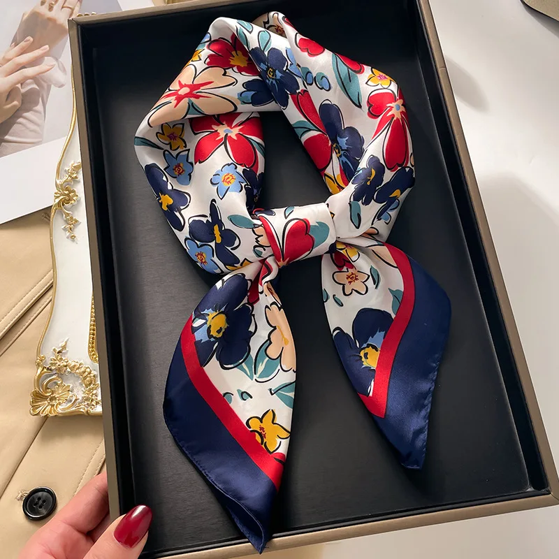 Luxury Square Scarf For Women  - đánh giá và giá Silk Neck Scarf