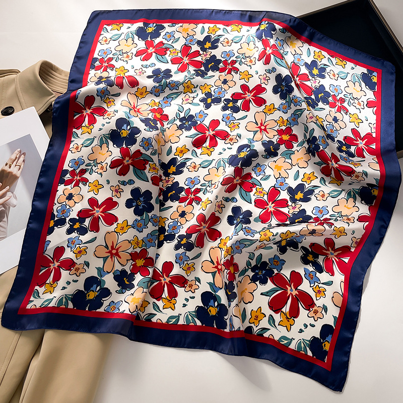Luxury Square Scarf For Women  - đánh giá và giá Silk Neck Scarf