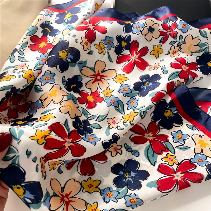 Luxury Square Scarf For Women  - đánh giá và giá Silk Neck Scarf