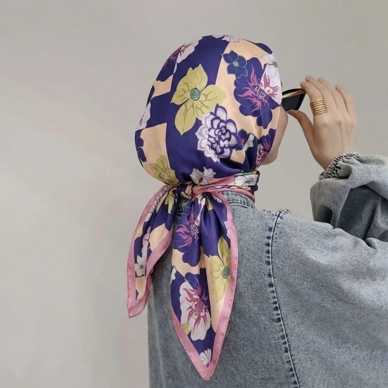 Print Silk Scarf Fashion Turba - đánh giá và giá Silk Neck Scarf