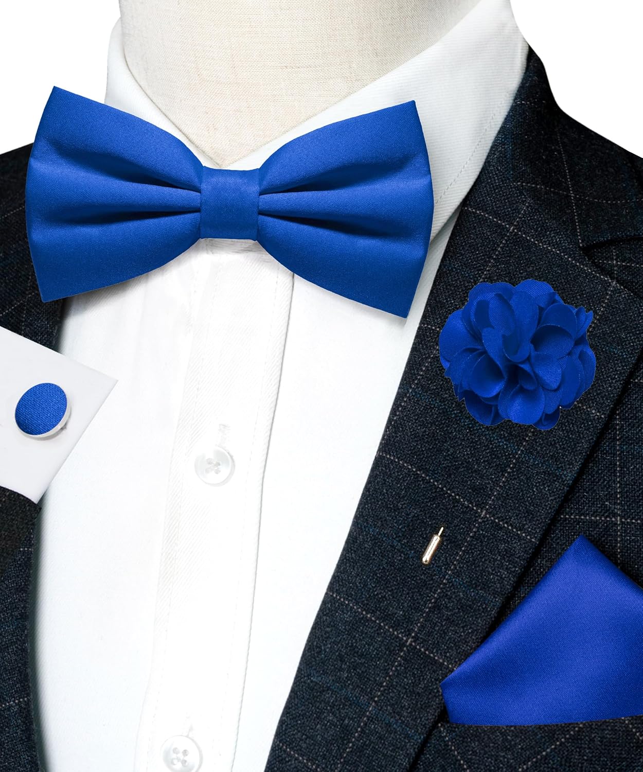 Pre-tied Bow Tie and Pocket Sq - đánh giá và giá Bow Tie Pre Tied