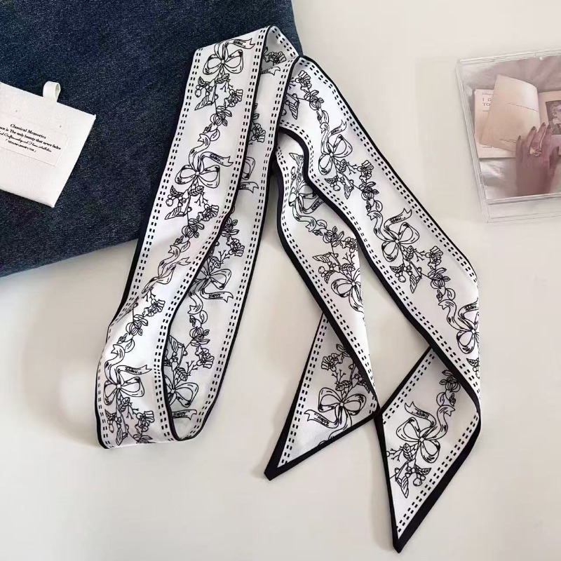 Black White Double Sided Paisl - đánh giá và giá Ascot Neck Scarf
