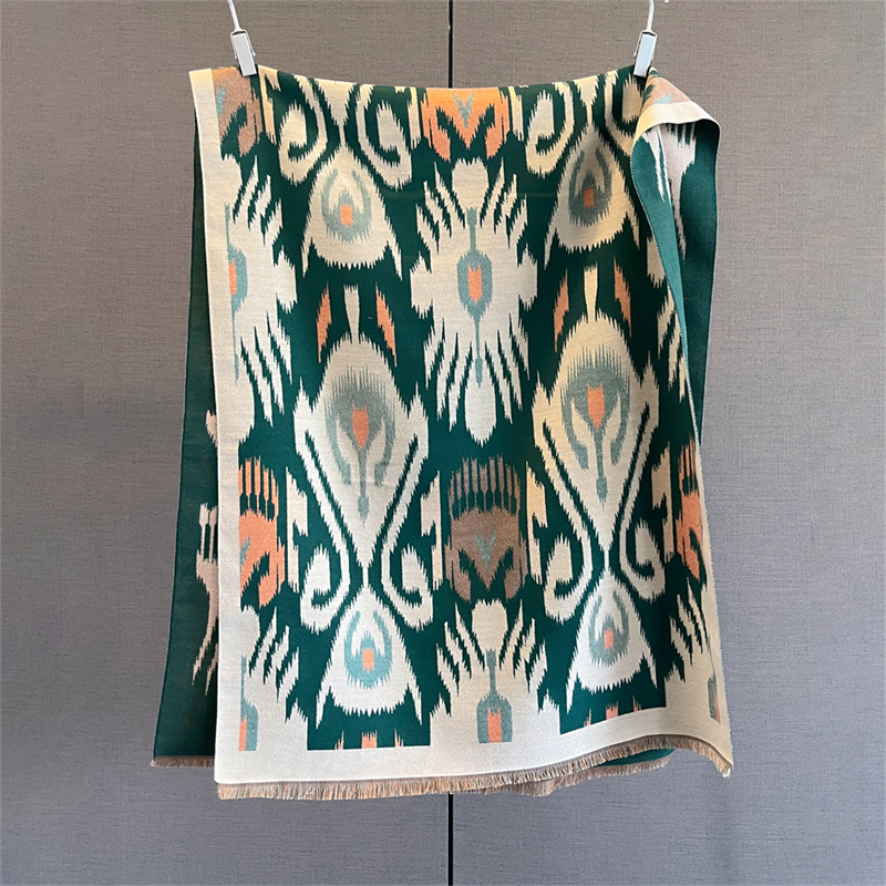2025 Brand Warm Cashmere Ponch - đánh giá và giá Woven Scarf Blanket