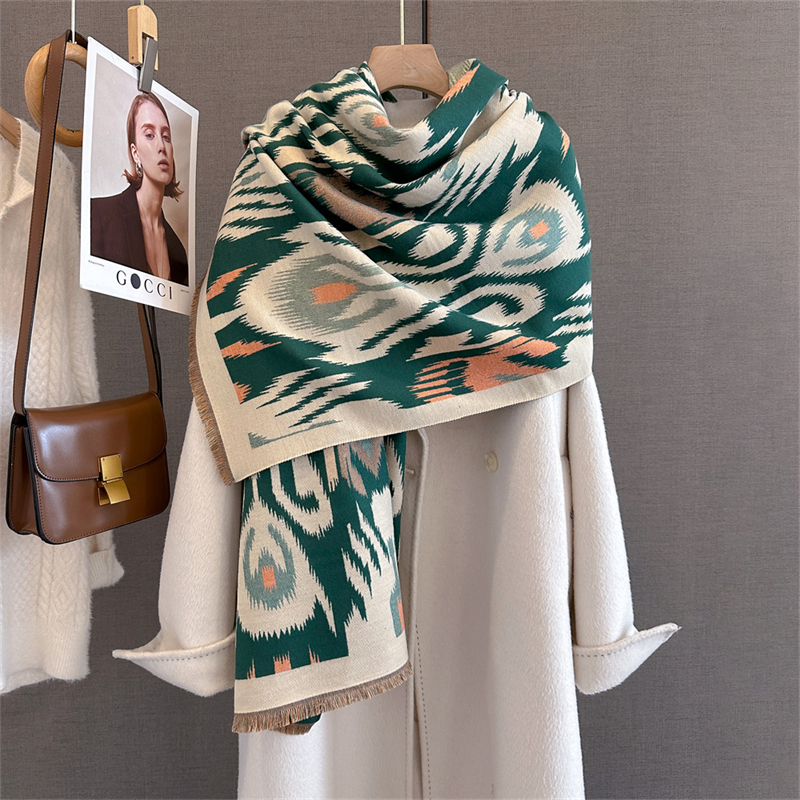 2025 Brand Warm Cashmere Ponch - đánh giá và giá Woven Scarf Blanket
