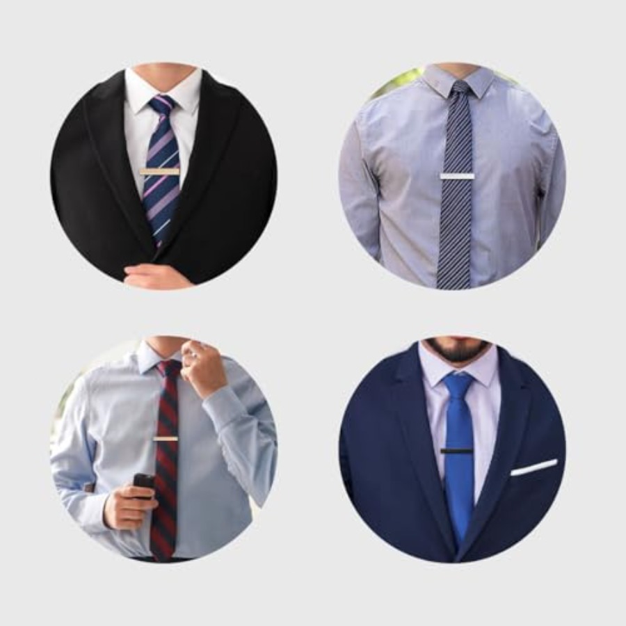 3 Pack Tie Clips for Men Tie B - đánh giá và giá Tie Bar Set Gift