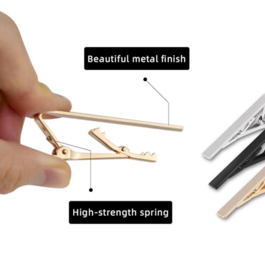 3 Pack Tie Clips for Men Tie B - đánh giá và giá Tie Bar Set Gift