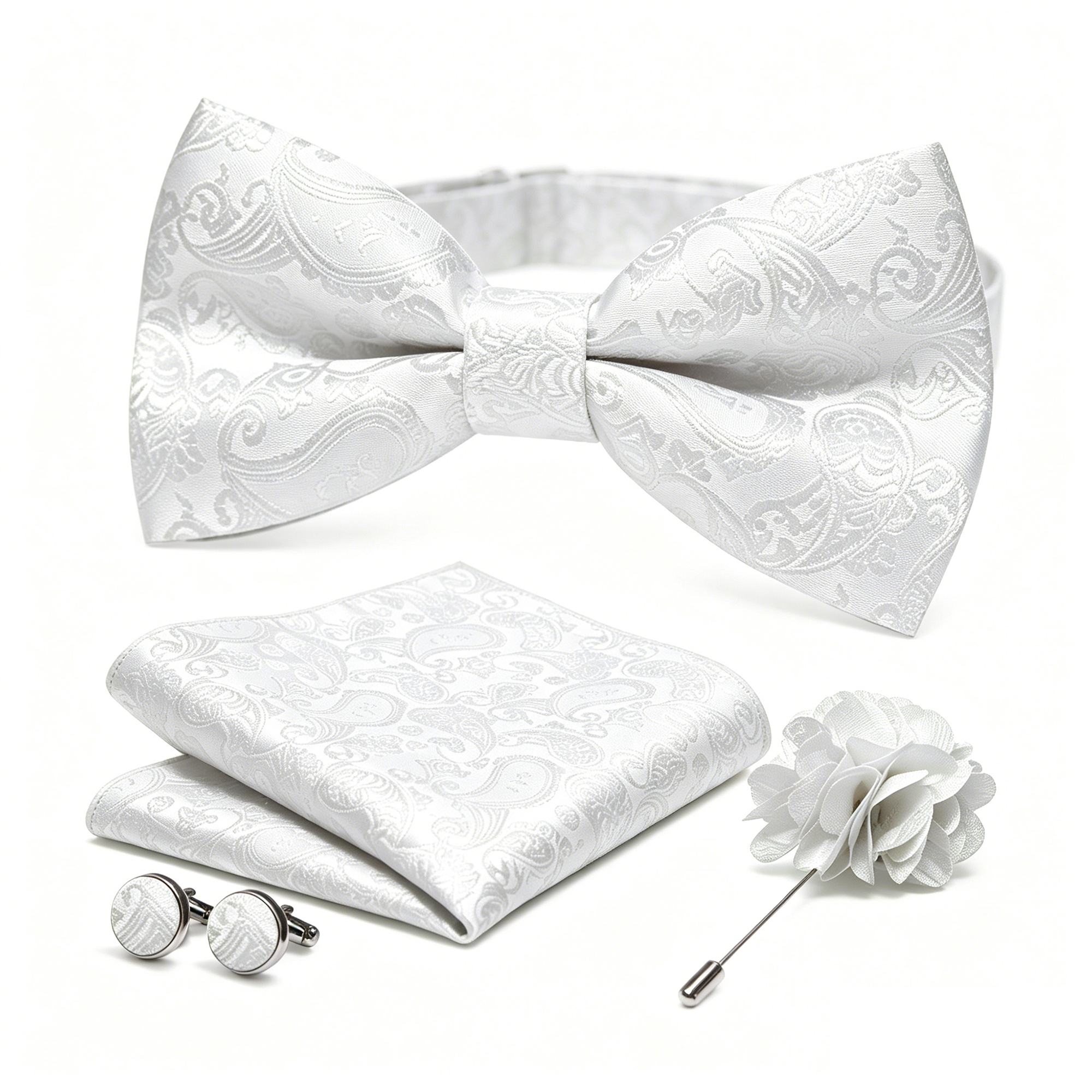 36pcs Black Silk Jacquard Pais - đánh giá và giá Bow Tie Pre Tied