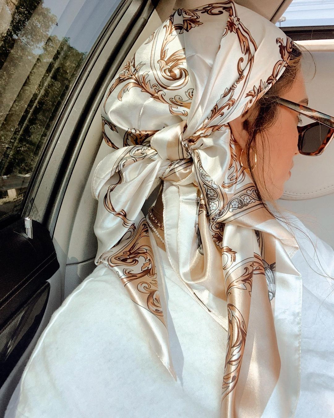 Satin Square Scarf Women Musli - đánh giá và giá Silk Neck Scarf