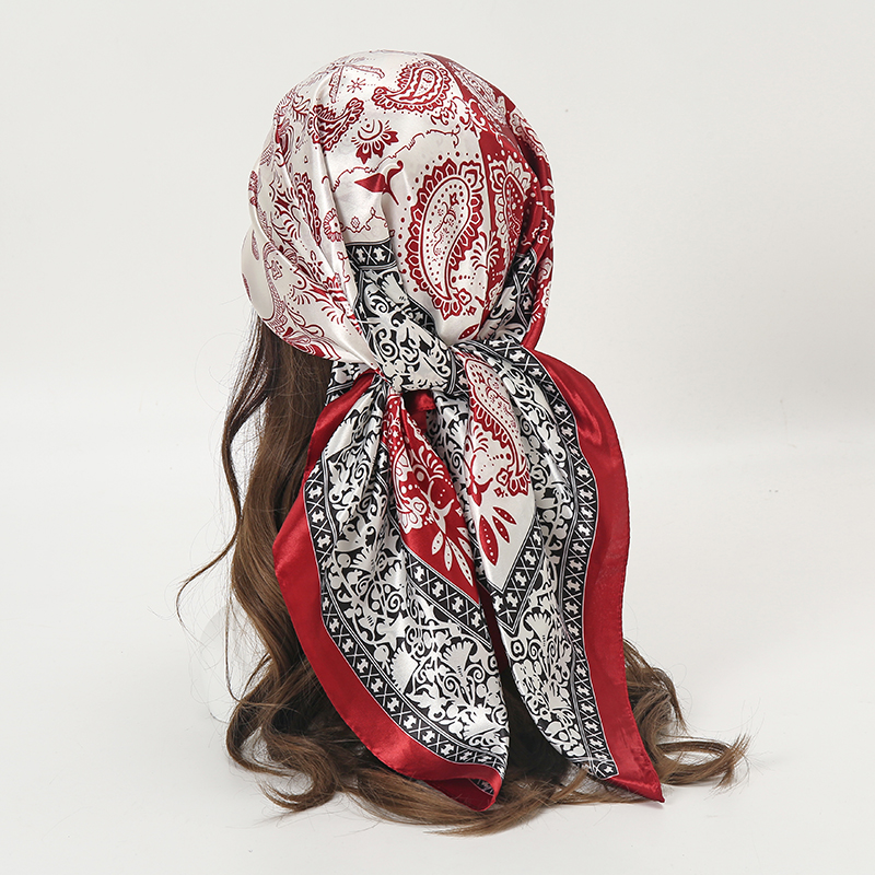 Satin Square Scarf Women Musli - đánh giá và giá Silk Neck Scarf